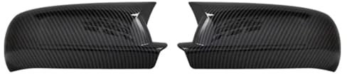Rückspiegelkappe Für VW Für Golf 4 Für Bora A4 MK4 1999-2006 Für GTI R32 Glänzend Klavier Schwarz Tuning Auto Sport Bat Seite Spiegel Abdeckung Auto Spiegelkappen(Carbon fiber pattern)