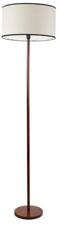 ValueLights | Tripod Dark Wood Floor Lamp with Black Trim Drum Shade Living Room Lounge Light | Floor Lamps, Home Décor & Improvement Essential