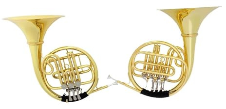 Waldhorn Musikinstrumente Professionelle Bb B Dur 3 Tasten Messingkorpus Waldhörner Golden Split Mit Koffer