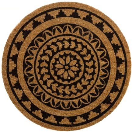 . ilumina tu vida . Panda Home PANDAHOME Alfombra Felpudo para Puerta de Entrada - Antideslizante de Fibra de Coco 100% Natural-MÁNDALA