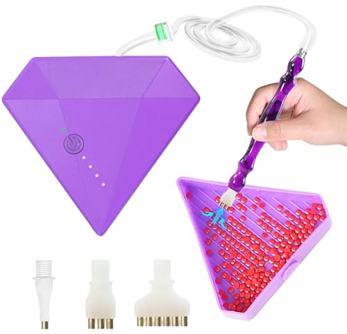 OBEST E-Painter Diamant Painting Stift mit Integrierter Vakuum-Pumpe,Elektrischer Diamond Painting Pen Stift Vakuum-Diamant-Malstift-Kits mit Ablagefach,Diamant-Kunst-Zubehör,Diamond Painting Zubehör