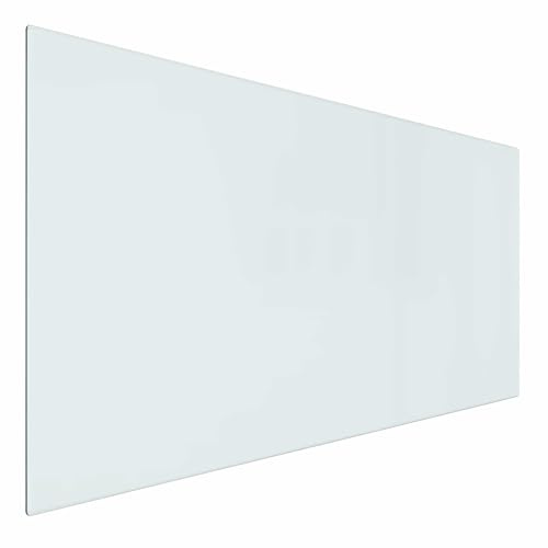 vidaXL Placa de Vidrio para Chimenea Transparente 100 x 50 cm Cristal