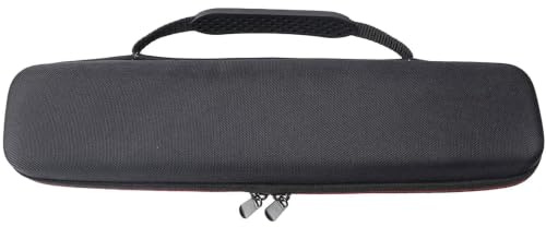 Custodia rigida per flauto per asciugacapelli, ferro arricciacapelli, con cerniera, borsa da viaggio, accessorio quotidiano, strumento affidabile, per amanti della musica, studenti, principianti