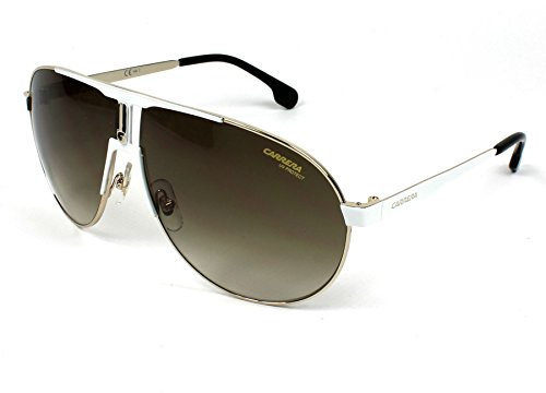 Carrera Unisex-Erwachsene 1005/S HA B4E 66 Sonnenbrille, Weiß (White Gold/Brwn)