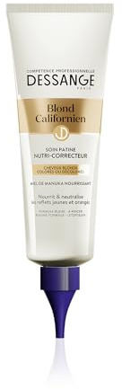 DESSANGE - Soin Patine Nutri-Correcteur - Formule Enrichie au Miel de Manuka - Pour Cheveux Blonds ou Décolorés - Blond Californien - 125 ml