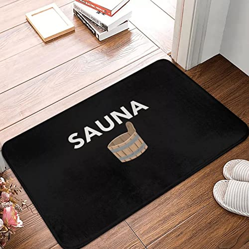 WZXKR Fußabtreter Sauna Saunagang Fußmatte Teppichmatte Teppich rutschfeste Bodendekoration Bad Bad Küche Balkon Fußmatten Innentürmatten Waschbare Fußmatten-60x90cm
