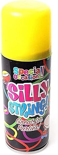 YSAMAX Assorted Colours Silly String Spray, Perfect For Kids' Birthday Parties And Celebration Occasions, Easy To Use, Suitable For Indoor And Outdoor Use, Pack of 1