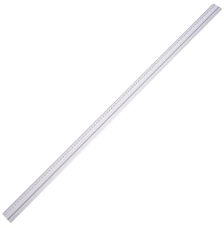SPRINTIS Schneidelineal 100 cm, robustes Metall-Lineal mit Stahlkante und Anti-Rutsch-Gummieinlage, präzises Schneidewerkzeug für exakte Arbeiten