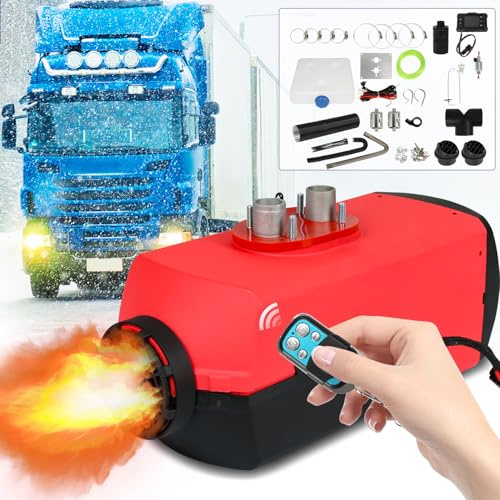 Sonnewelt 12V 8KW Standheizung Diesel, Diesel Lufterhitzer, Luft Dieselheizung mit Schalldämpfer, Air Diesel Heizung, LCD Luftheizung Standheizung für Auto RV Boote LKW Wohnmobil Bus Caravan