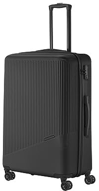 Travelite 4-Rad Hartschalenkoffer groß 96 Liter, Gepäck Serie Bali: ABS Hartschalen Trolley mit TSA Kombinationsschloss, 77 cm