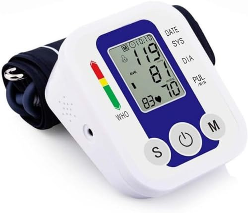 Huapa Tensiómetro de Brazo Digital, Monitor de Presión Arterial para Uso Doméstico con Brazalete 22-32cm