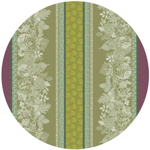 Garnier Thiebaut Tischdecke Mille Botanique Mousse, beschichtet (Ø 155 cm)