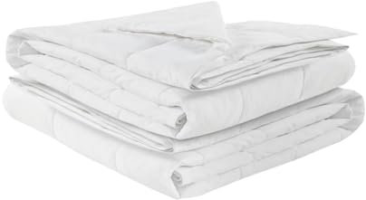 GLHOME Piumino 4 Stagioni Bianco in Microfibra - Composta da 2 Piumini Uniti con Bottoni per Estate Primavera Inverno - 100% Microfibra Anallergica, Traspirante e Antiacaro (Singolo)