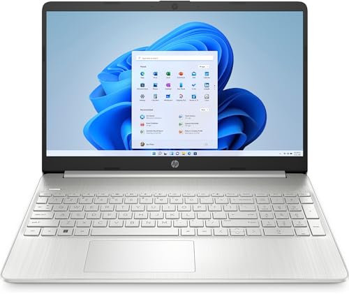 HP Laptop 15s-fq2571sa 15.6 FHD Laptop (Intel Core i3-1115G4, 4GB RAM, 128GB SSD, Windows 11 Home) - Natural Silver