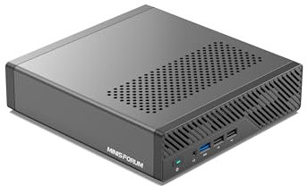 MINISFORUM MS-01 Mini Workstation Intel Core i9-13900H (vPro Enterprise Support) Mini PC,2X 10Gbps SFP+/2X 2.5G RJ45/2x USB4/HDIM/1x PCIe4.0x16 Slot/Support 3X M.2 2280/22110/U.2 SSD,Pas de RAM/SSD