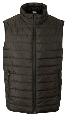 Mukua Melton lätt vadderad unisex väst, khakigrön, storlek L, Grön (grön), L