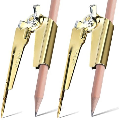 Funnaura 2 Pack Compass Drawing, 8 Inch Scribe Tool, for Drawing Circles, Woodworking, Metalworking, and Leather Work