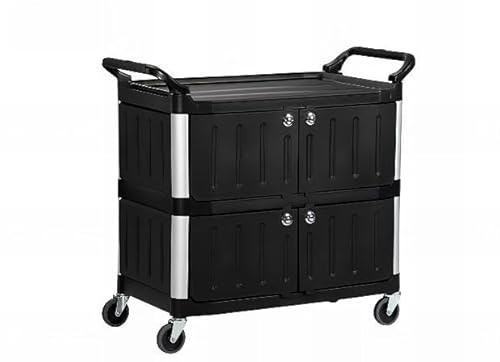 chiner Carro de Servicio Multiusos Panelado con Puertas