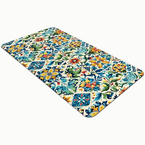 Comart - Tappeto Cucina Austin - Piastrelle 50x75cm - Lavabile Antiscivolo