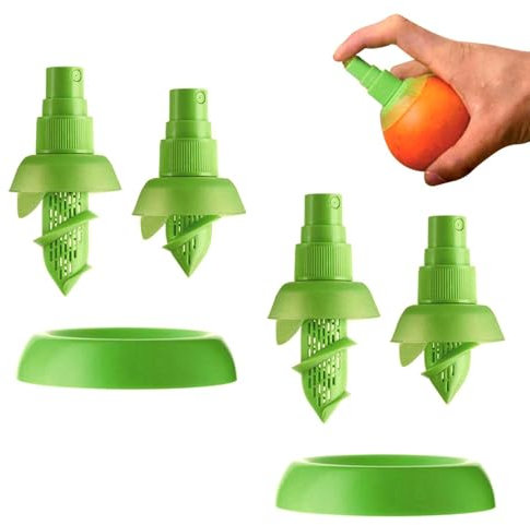 2 Juegos De Pulverizadores De Limón, Botellas De Spray De Limón, Vertedores De Jugo De Limón, Exprimidores De Limón, Herramientas Manuales Para Prensar Frutas