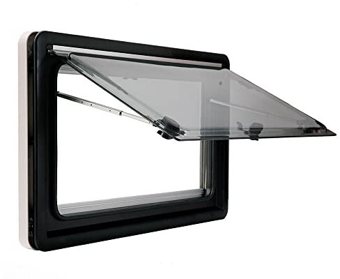 Finestra da tetto, 90 x 50 cm, per camper, roulotte, finestre, camper per per diversi veicoli, angolo di apertura fino a 70 gradi