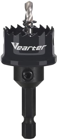 Vearter 25mm Bi-Metal Hole Saw 1/4 Inch Hex Shank, M42 Bimetal Hole Saw, Thin Wall Cobalt Drill Hole Cutter with Arbors for Wood, Sheet Metal, Copper, Plaster, PVC, Steel Plate, Drywall