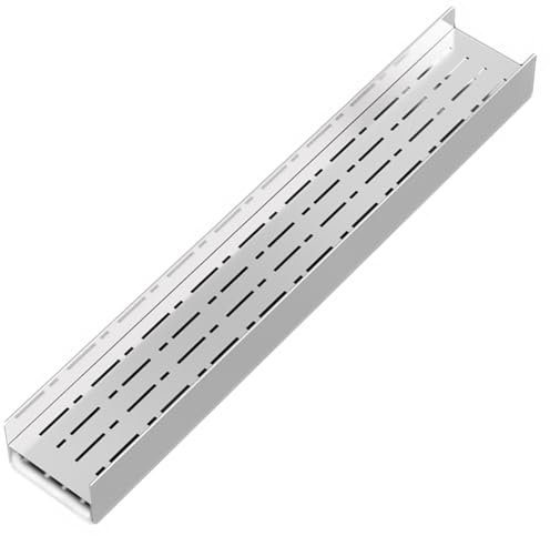 Edelstahl-Balkon-Ablauf-Set, Terrasse, Metallgitter, Graben, Entwässerungssystem für Küche, Hof, Garten, U-förmig, kleiner Bodenablauf (99,4 x 3,9 x 2,6 Zoll)