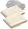 2Pcs Peau de Chamois Naturelle Voiture (40 x 30 cm) – Chamois Chiffon de Séchage Ultra-Absorbant et Non Pelucheux – Idéal pour Voiture, Verre, Miroirs et Fenêtres