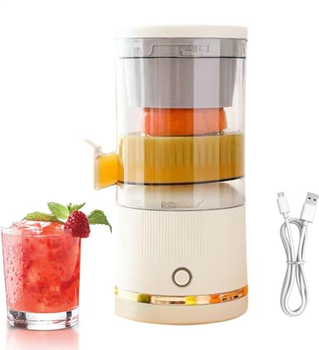 Elektrisk citrus, elektrisk apelsinjuice, citrusjuice fruktpressmaskin apelsinjuice squeezer, bärbar juice behållare, 7,4 V juice, mixer, apelsinpress för lime, apelsiner, grapefrui