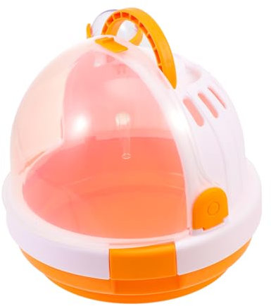 UPKOCH Hamster Tragetasche Atmungsaktiv Robuster Haustier Reisekäfig Für Hamster Rennmäuse Und Chinchillas Mit Tragbarem Griff Für Camping Und Ausflüge