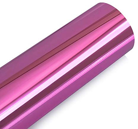 Car Vinyl Wrap,Car Wrap 50 * 200cm Chrome Mirror Vinyl Wrap Cover Film Car Vehicle External DIY Waterproof Protective Wrapping Sticker Decal Car Styling(Pink)