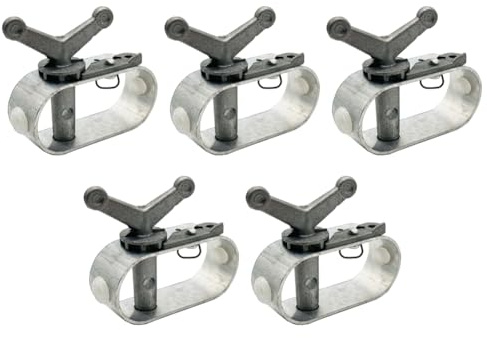 Puthernm Mini Argano In Metallo, Tensionatore A Mano per Cavi, Tensionatore per Fili da Giardino, Resistente, 5 Pezzi