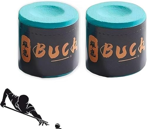 BRDTKUGV 2 Pcs Pool Chalk, Pool Cue Chalk, Round Pool Chalks Green, Enhances Grip Pools Chalk, for Professional And Home Players(Light Green)