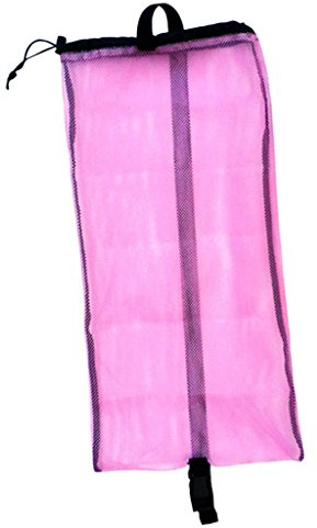 Sharplace Netzbeutel Mesh Kordelzug Tasche Netztasche Flossentasche für Tauchen Schnorcheln Schwimmen Ausrüstung, Rosa