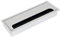 Emuca - Tappo passacavi rettangolare 269x80mm da incasso in scrivania/tavolo, organizzatore cavi per mobile, alluminio anodizzato