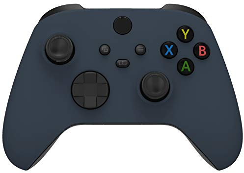 eXtremeRate Replacement Shell for Xbox Series X & S Controller - Personalized Upgrade - Midnight Blue Soft Touch Grip Custom Cover Case Faceplate for Xbox Core Controller [Controller NOT Included]