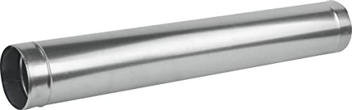 Fumio Ofenrohr Rohrbogen 90° 45° Drosselklappe Ø100mm 0,5mm FAL feueraluminiert rostfrei verzinkt (Ofenrohr)