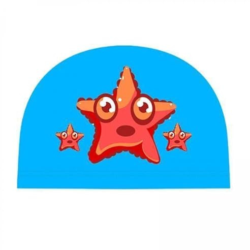 Harilla Gorro Natación Infantil Elástico Protector Orejas Niños Niñas Gorro Baño Material PU Diseño Animal Adecuado para Piscina Uso Diario Regalo Infantil