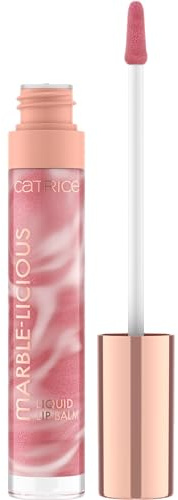 Catrice Marble-licious Liquid Lip Balm, Lipgloss, Nr. 020, Pink, pflegend, mit Ölen, natürlich, glänzend, vegan, ohne Parabene, ohne Mikroplastikpartikel, Nanopartikel frei, 1er Pack (4ml)
