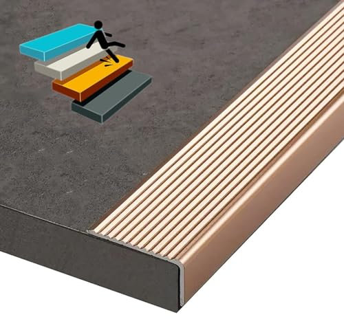LIYI929GP Garten Aluwinkel Treppenprofil L-Form Winkelprofil, 3x2cm 5x3cm 7x3cm Treppenkantenprofil Treppenkante Für Treppen, AntiRutsch Wasserdicht Stufenkantenprofil Treppenschwellenleiste
