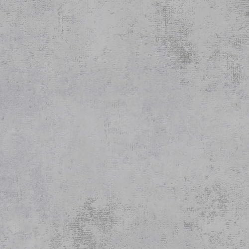 BRICOFLOR Tapete in Betonoptik hellgrau mit Metallic Effekt ideal für Flur und Küche Moderne Vliestapete im Industrial Style