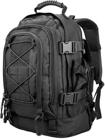 Miramrax Tactical Backpack Military Army Daypack - Assault Pack for Men Molle Backpacks Bug Out Bag 3 Day Pack for Hiking Camping Travel Hunting Rucksack Trekking Black
