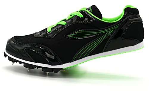 Zapatillas Deportivas de Clavos Atletismo Hombres Mujeres para Correr Profesionales,con 7 Clavos,Unisex Spikes Atletismo para Pista Sprint,Antideslizantes,Atletismo para Velocidad Sprint,30-46 EU