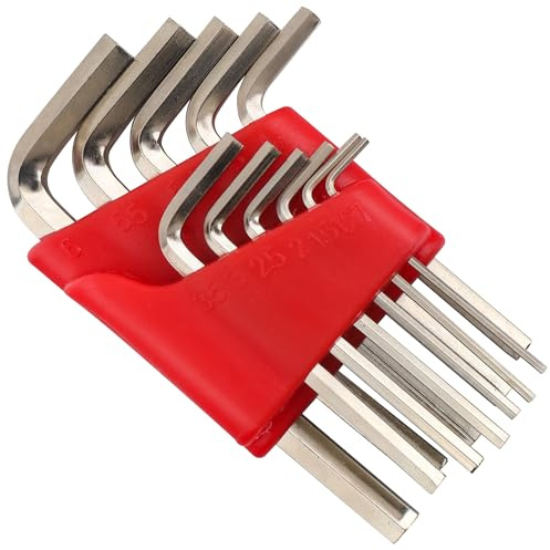 Hi-Spec Small Metric Hex Allen Key Wrench Set with Compact Holder | Everyday repair support, tidy organisation, practical starter selection, 11pc included, 1.27-6mm range, home office upkeep
