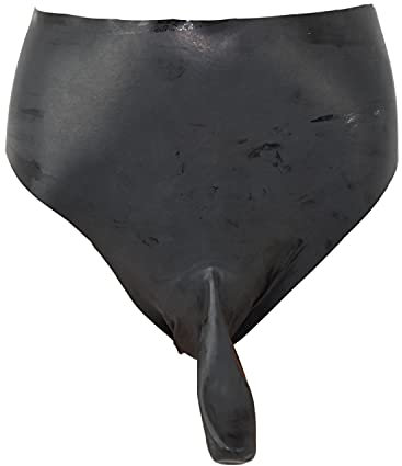 Latex Rüsselslip mit festem Anal Dildo Handgemacht Size:L