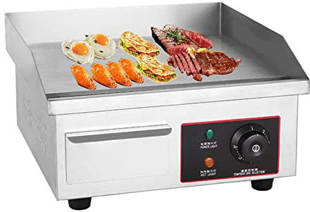 JMOZHCD Commercial Electric Griddle Full Flat Grill, Large Griddle Hot Cooking Plate with Temperature Control, Suitable for Home Barbecue (818b)