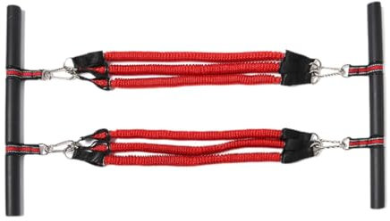 Amagogo Brust-Expander, Fitness-Puller, Übung Pilates Arm AB Workout Krafttraining Elastisches Widerstandsband, 180 Pfund