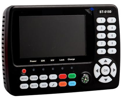 Buscador de satélites Digitales St-5150 Dvb-S2/T2/C Medidor Buscador De Satélite Receptor De TV Satllite para Ajustar la Antena parabólica de TV vía satéli