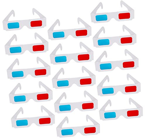 3d Viewing Glasses 40pcs Paper Anaglyph Red Blue Foldable