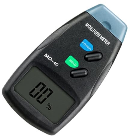 Alipis Digitales Feuchtigkeitsmessgerät Holz Feuchtigkeitstester Hochpräzise Messung Für Wände Bauwerke Und Holz Wasserlecksuchgerät Langlebig Für Bau Und Garten